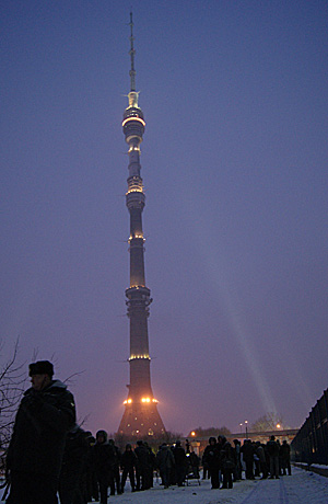 Территория телецентра Останкино, Москва, 18 декабря 2010 года. Фото "Кавказского узла"