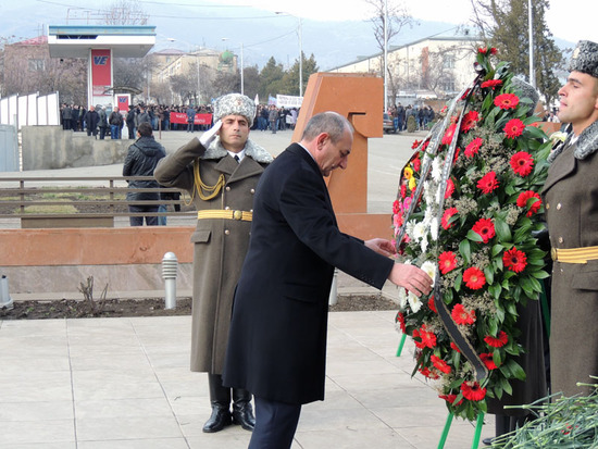 На Мемориальном комплексе. г.Степанакерт.