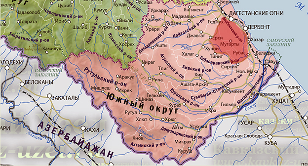 Карта джемикентский пост