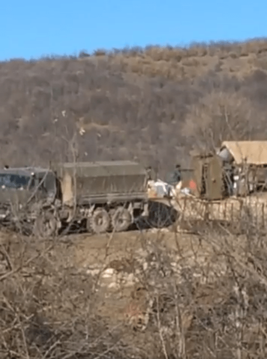 Военный пост в Шурнухе 2 января 2021 года. Стоп-кадр видео https://www.facebook.com/hakob.arshakyan.52/videos/1723724014473331