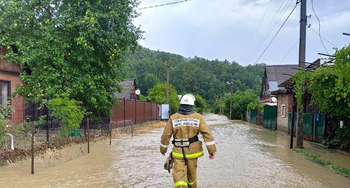 Подтопление в Краснодарском крае. Фото пресс-службы ГУ МЧС России по Краснодарскому краю