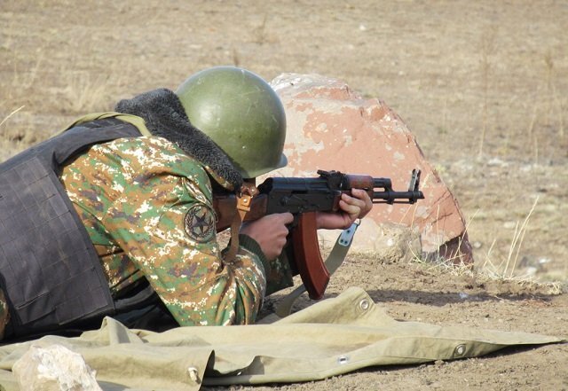 Армянский военнослужащий. Фото: https://www.aravot-ru.am/2022/08/19/390048/