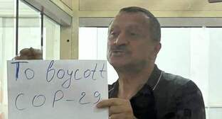Тофиг Ягублу в суде, 14 июня 2024 года. Фото предоставлено "Кавказскому узлу" Нигяр Хази.