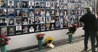 Стена памяти жертв теракта на Дубровке. Фото Александра Степанова для "Кавказского узла".