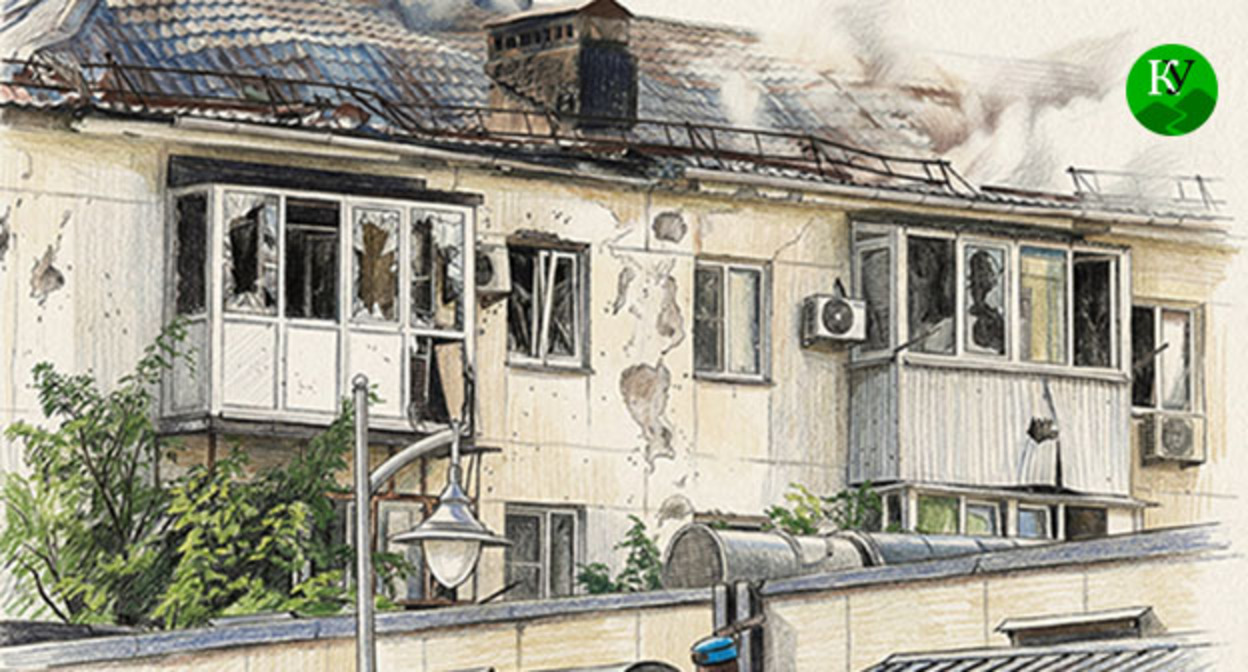 Разрушенный дом. Иллюстрация создана "Кавказским узлом" при помощи ИИ в программе Copilot Разрушенный дом. Иллюстрация создана "Кавказским узлом" при помощи ИИ в программе Copilot