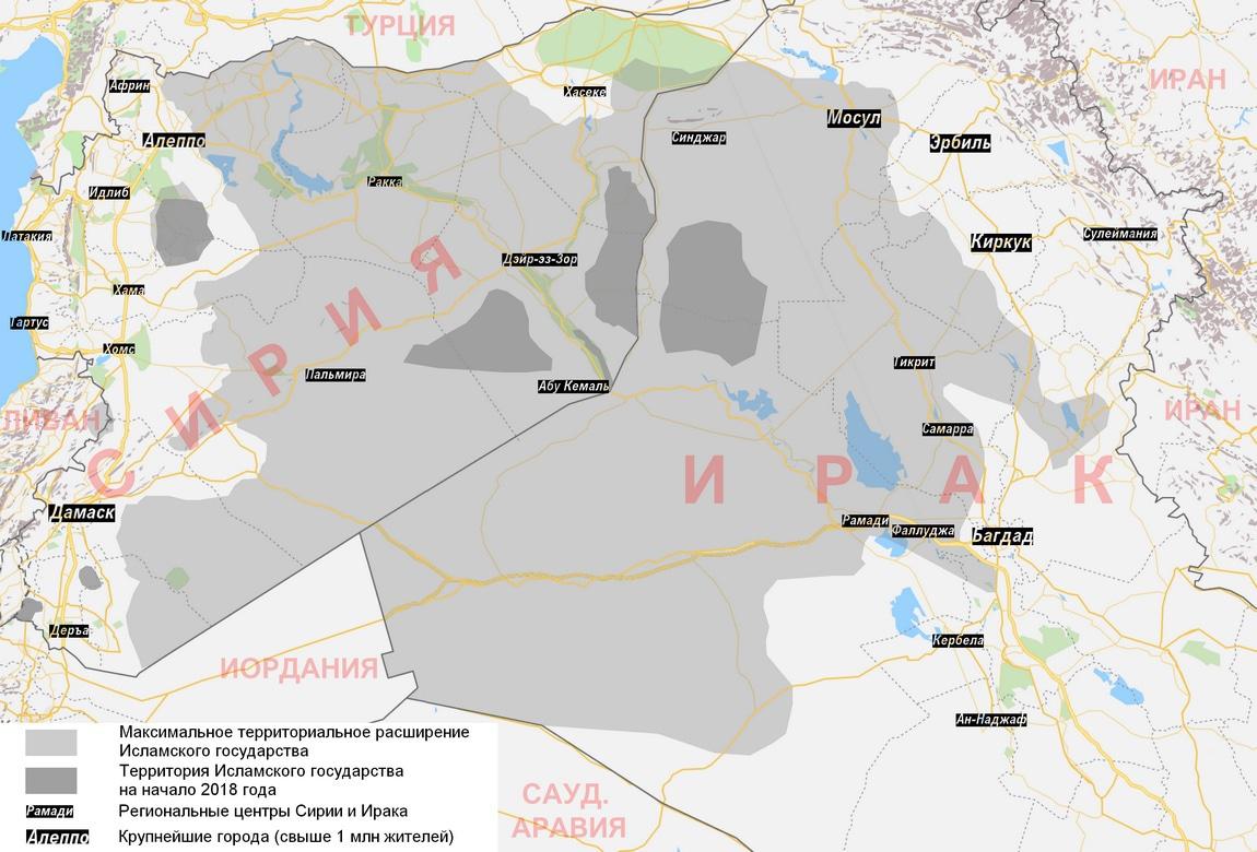 Карта сирии и игил